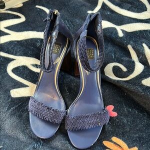 Blue Suede Women's Sandals